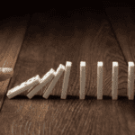 dominos falling